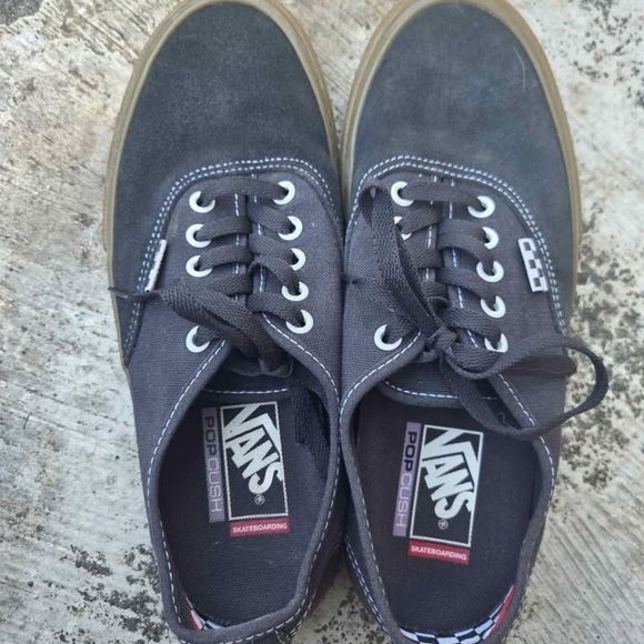 Vans Men's Charcoal Skate Sneakers - Picture 1 of 2